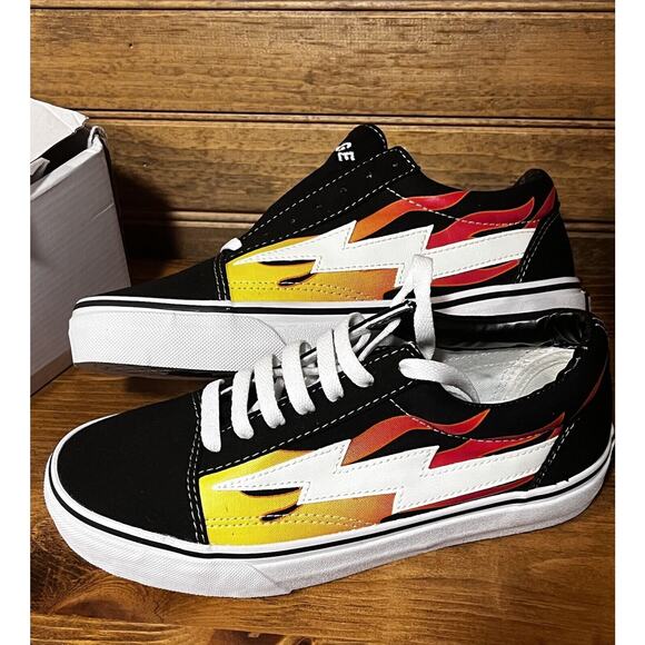 Revenge X Storm II Vol. 1 Black Flame Men’s Sneakers NIB Size 5 Authentic - Picture 7 of 15